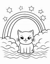 50 Rainbow Coloring Pages Cute Printable Sheets sketch template