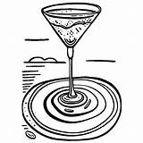 Martini Coloring Page · Creative Fabrica sketch template
