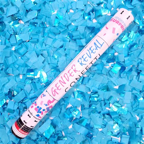 Blue Confetti Cannon | Gender Reveal Confetti Cannons | Confetti Prop