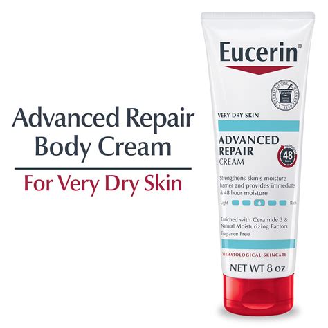 Eucerin Advanced Repair Body Cream, Body Cream for Very Dry Skin, 8 Oz Tube