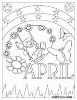 Free APRIL Coloring Pages For Download Printable PDF sketch template