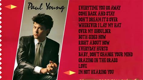 Paul Young Greatest Songs Playlist- The Best Of Paul Young 2023 - YouTube