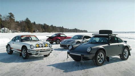 Safari Porsche 911 On Frozen Lake Isn't Just For Making Snow Angels