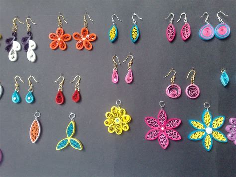 Quilling earrings, pretty! | Quilling, Idee fai da te, Orecchini di carta