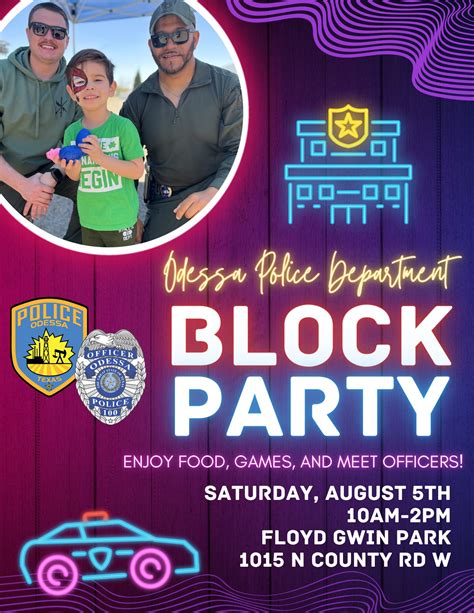 AUG 5 | OPD Block Party at Floyd Gwin Park