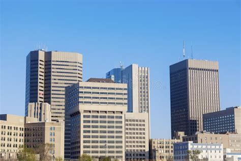 Skyline of Winnipeg stock image. Image of manitoba, building - 96778351