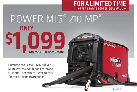 Lincoln Power Mig 210 Mp Rebate - PowerRebate.net