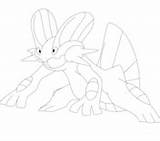 Mega Swampert Pokemon Coloring Page  Free Printable Coloring Pages sketch template