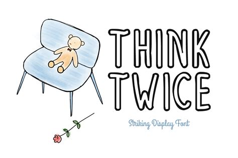 Think Twice Font by Nuovo Tocco · Creative Fabrica