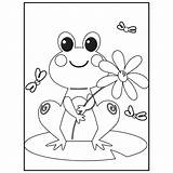 Cute Frog Coloring Pages For Kids 13307971 Vector Art At Vecteezy sketch template