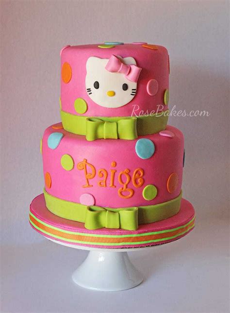 Hot Pink Hello Kitty Cake - Rose Bakes