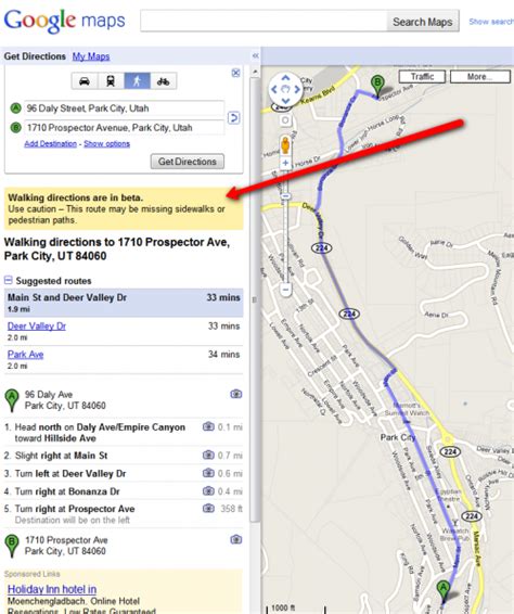 Google Map Walking Directions - What's New