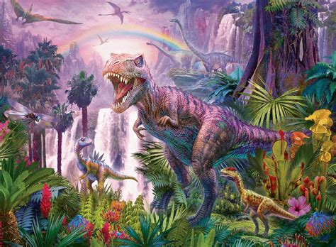 Amazon.com: Ravensburger King of The Dinosaurs Puzzle for Kids - 200 ...