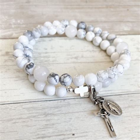 Glory | Stretch & Wrap Rosary Bracelet | Small, Medium & Large | Rosary ...