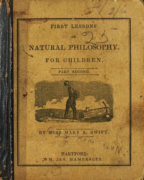 First Lessons on Natural Philosophy for Children - Front Cover 1 | Natural philosophy ...