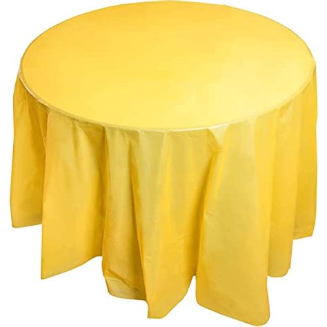 Brighten Up Your Table Setting with Yellow Round Plastic Tablecloths