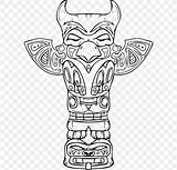 Totem Pole Coloring Pages To Download And Print For Free sketch template