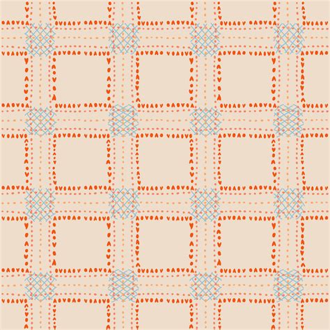 Hand drawn seamless fabric pattern. Checkered fabric. Pattern for decorative print on fabric ...