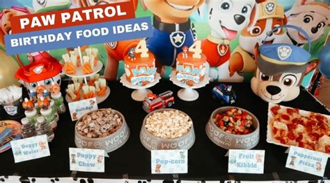 Easy and unique Paw patrol party food ideas - Coco's Caravan