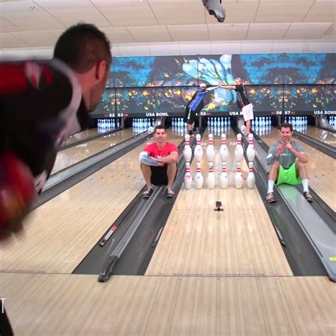 Bowling trick shots featuring Jason Belmonte with Dude Perfect