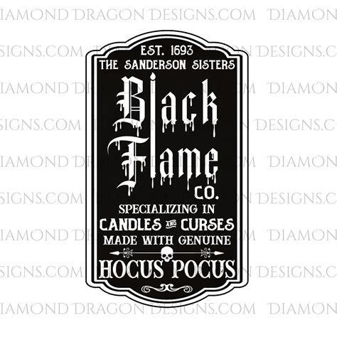 Black Flame Candle Printable - Printable Word Searches