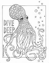 Octopus Coloring Pages  ColoringBay sketch template