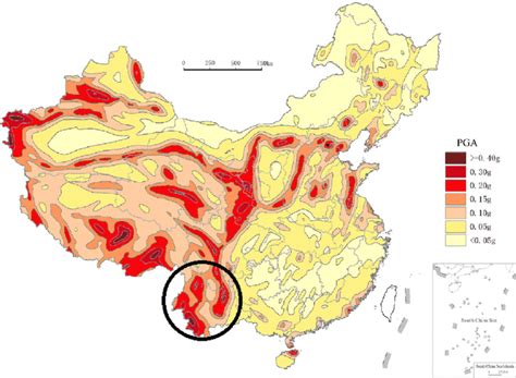 Seismic ground motion parameter zonation map of China (cited from the ...