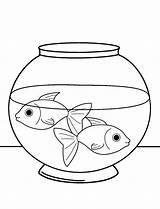 Fish Tank Coloring Page  Pages sketch template