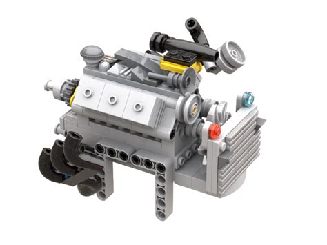 LEGO MOC V6 Engine by Duapidet | Rebrickable - Build with LEGO