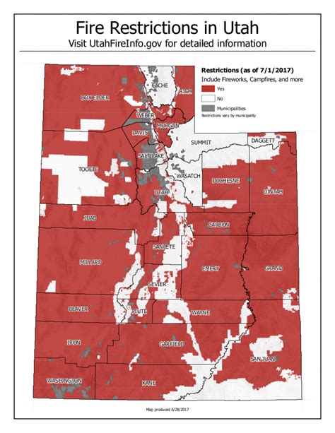 Most of Utah Now in Fire Restrictions | Utah State Parks