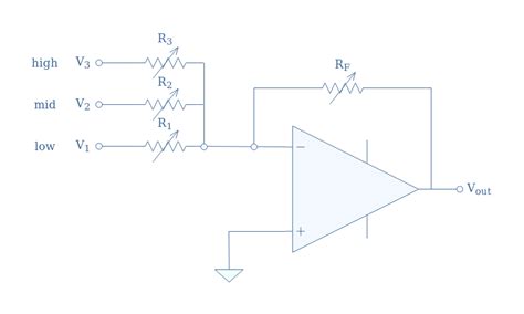 The Summing OPAMP Amplifier - Electronics-Lab.com