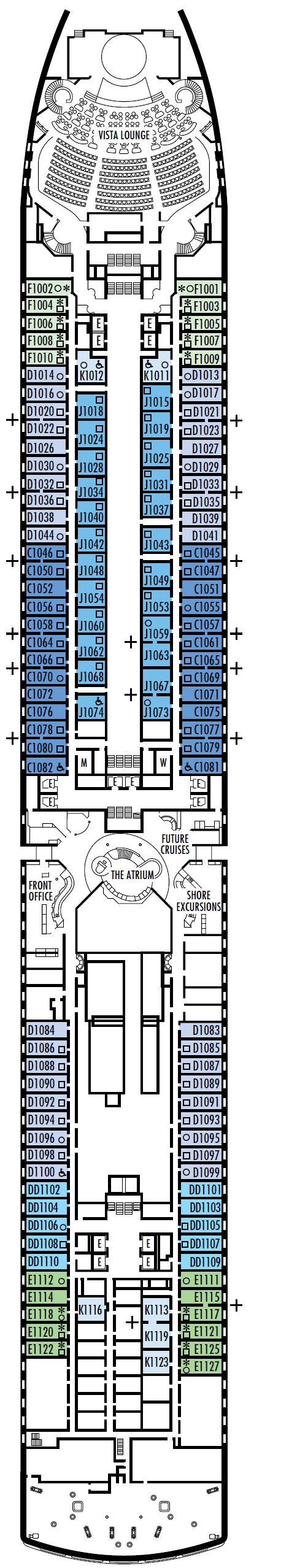 MS Westerdam Deck Plans | CruiseKings