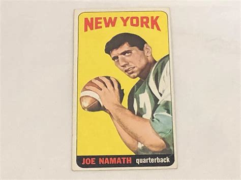 Lot - 1965 Topps Football Joe Namath #122 Rookie Card (VGEX)