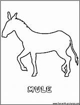 Mule Coloring Page sketch template