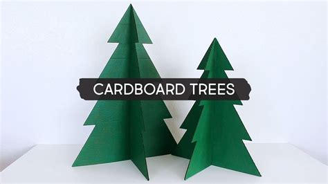 Day 7 | DIY Cardboard Christmas Trees - YouTube