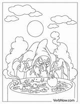 Free WITCHES Coloring Pages For Download Printable PDF sketch template