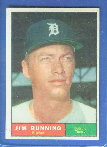 1961 Topps #490 Jim Bunning [#] (Tigers)