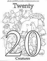 Number 20 Coloring Page PDF  Numbers Preschool Activity sketch template