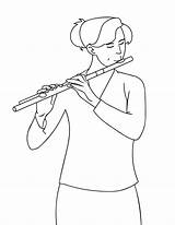 Flute Coloring Pages  Best For Kids sketch template