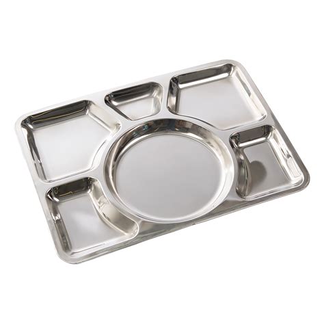 Mess Tray Stainless Steel 6 Compartment | Mess Tray Stainless Steel 6 ...