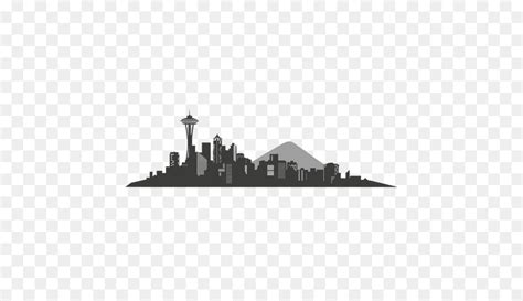 Seattle Skyline Silhouette Png - Clip Art Library