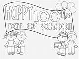 Happy 100th Day Of School Coloring Page  Free Printable Pages sketch template