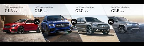 2020 Mercedes-Benz GLA vs GLB vs GLC vs GLE