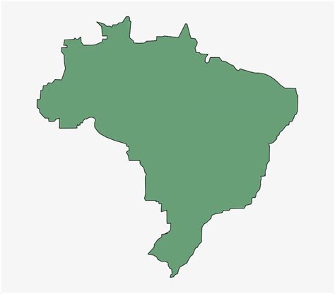 Brazil, Country, Geography, Outline, Map, South America - Brazil Map Transparent PNG - 640x640 ...