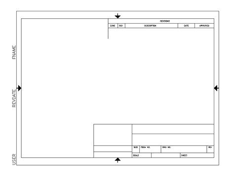 Autocad template title block sheet CAD block layout file in autocad ...