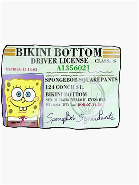 spongebob driver license cake - Gaudy Cyberzine Stills Gallery