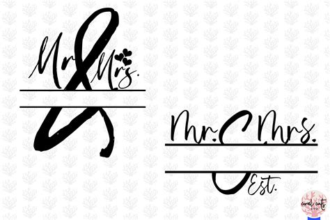 Modern Wedding Split Monogram Bundle EPS SVG DXF JPG PNG By CoralCuts | TheHungryJPEG