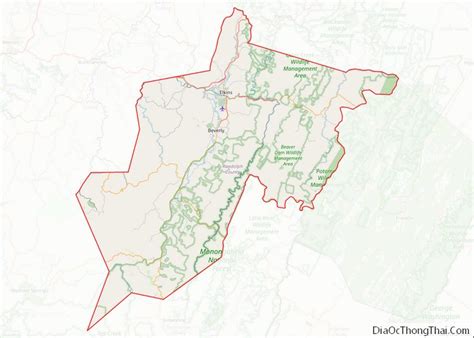 Map of Randolph County, West Virginia - Địa Ốc Thông Thái