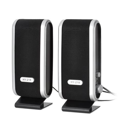 2PCS Universal ABS Mini Small USB Power 8W Speakers for Laptop PC ...