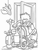 Meet The Robinsons  Lewis Working On His Invention coloring Page sketch template